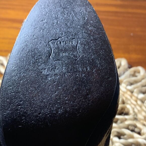 Stuart Weitzman‎ 7M Leopard Calf Hair Stiletto Animal tan black Platform - Picture 10 of 14